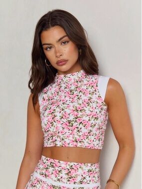 Astoria LUXE BALANCE Mockneck Sports Crop - Fleur